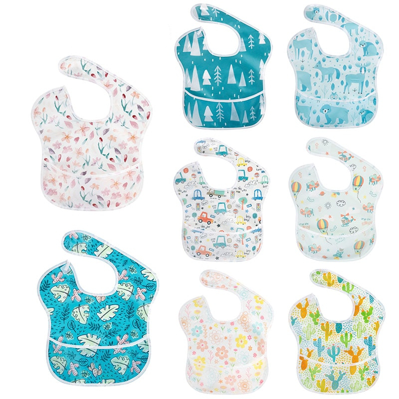 Waterproof Baby Bib with Food Catcher